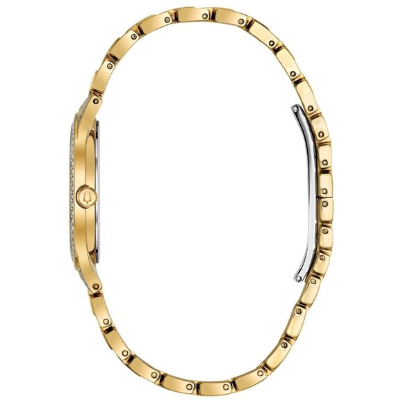 Bulova Phantom Women Quartz Crystal Gold Stainless Steel Watch - Picture 5 of 5